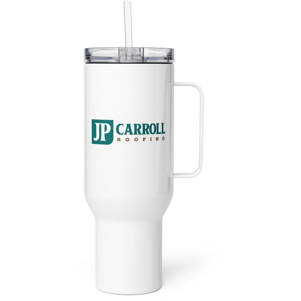 JP Carroll Roofing Travel mug with a handle